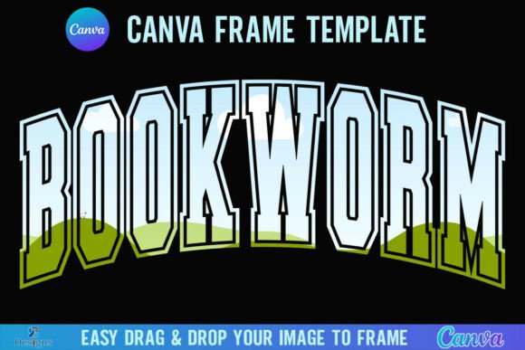 Bookworm Canva Frame: A Varsity Reader's Design Essential
