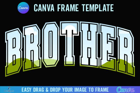 Brother Canva Frame Template Bro Varsity: Your Go-To for Bold, Classic Style