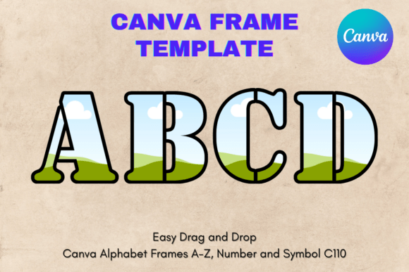 Canva Letters Frame Alphabet Template110: A Designer's Take