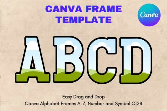 Canva Letters Frame Alphabet Template128: Beyond Simple Text
