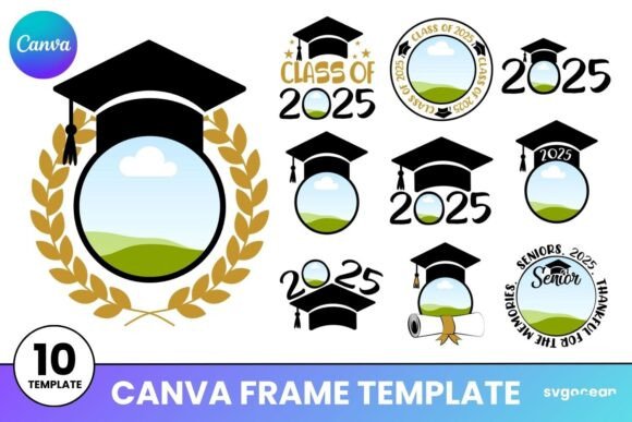 Celebrate the Class of 2025 with This Canva Frame Bundle