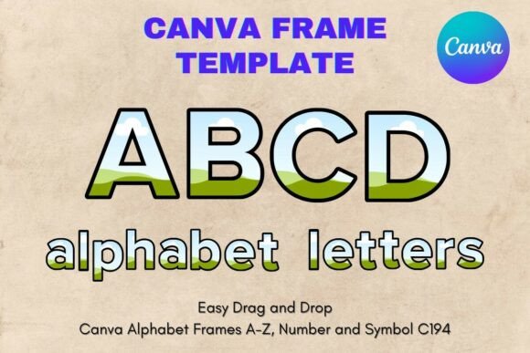Create Custom Sublimation Letters with Canva Frame Template 194