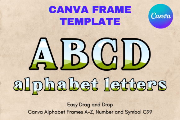 Customizing Your Brand with Canva Letters Frame Alphabet Template_99