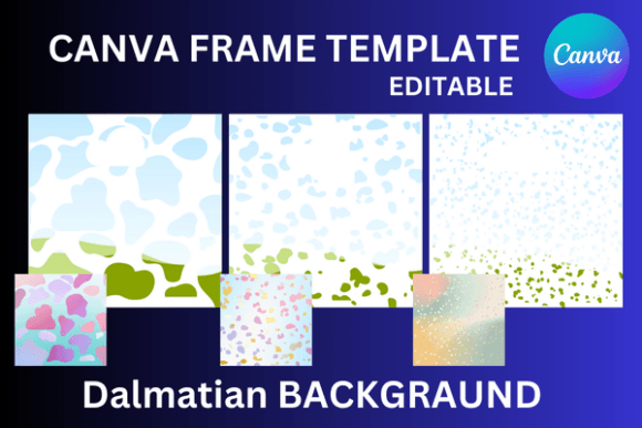 Dalmatian Backgraund Canva Frame: Unleash Your Creative Vision