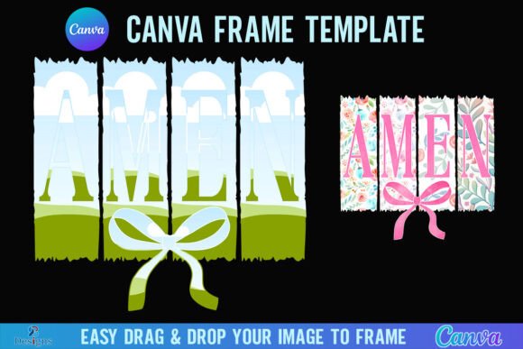 Easter Amen Brush Stroke Canva Frame Bow: A Creative Guide