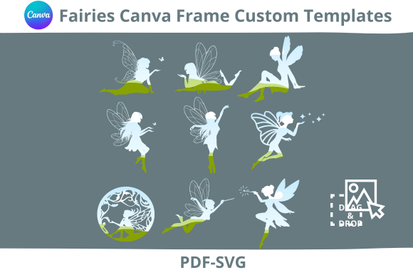Fairies Custom Canva Frame: Whimsical Designs Made Easy