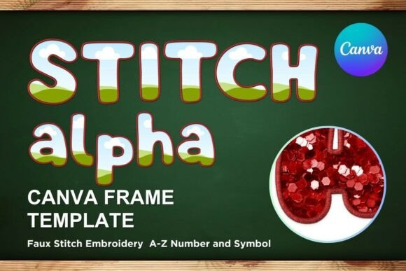 Faux Embroidery Canva Frame Letters_23: A Guide to This Creative Font
