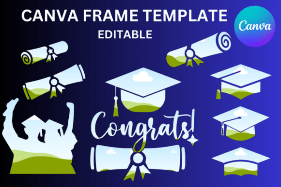 Graduation Template Graduate Canva Frame: Your Digital Design Toolkit