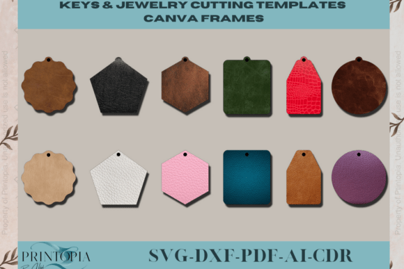 Key & Jewelry: Canva Frame! 061 for Custom Accessories