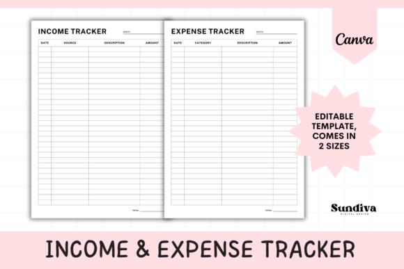 Master Your Budget with the Income & Expense Tracker Sheet Canva 1