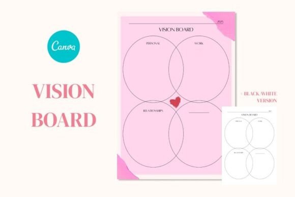 Master Your Vision with the Canva Vision Board Planner