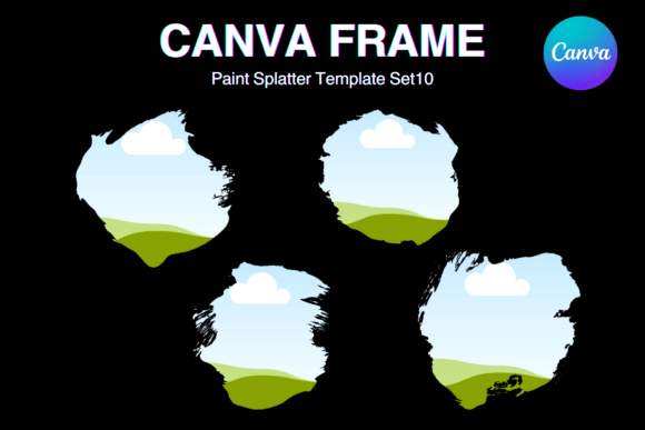 Paint Brush Brush Stroke Canva Frame_10: Instant Artistic Flair