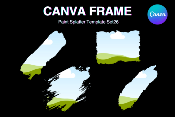 Paint Brush Brush Stroke Canva Frame_26: A Digital Artistic Tool