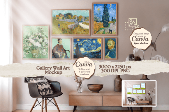 Showcase Your Art: Mastering the Canva Wall Art Frame Template Display