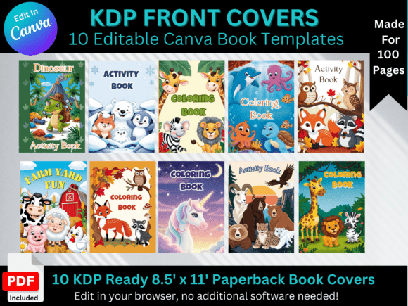 Streamline Your KDP Publishing with Canva Book Cover Templates