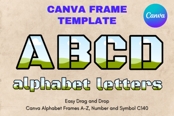 Transforming Ideas with Canva Letters Frame Alphabet Template140