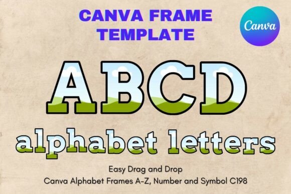 Unlock Creative Branding with Canva Letters Frame Alphabet Template198