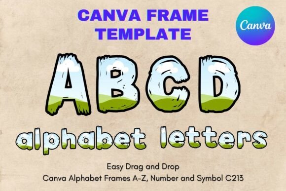 Unlocking Creativity: Canva Letters Frame Alphabet Template213